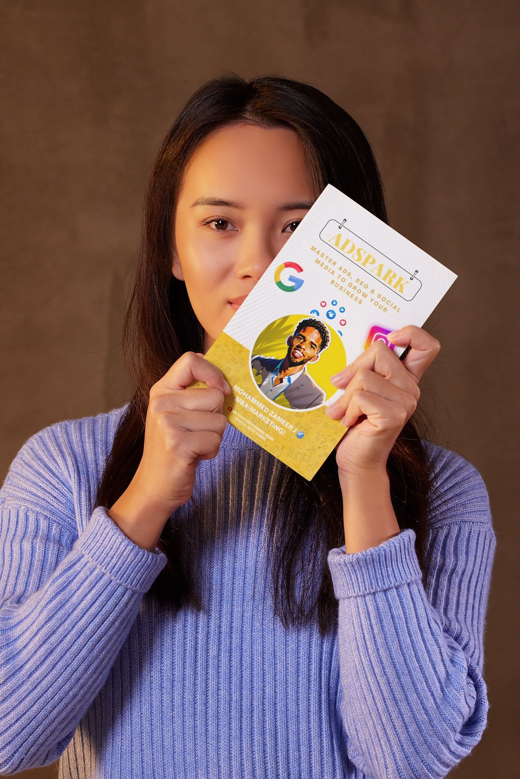 Mockups of the AdSpark paperback and ebook